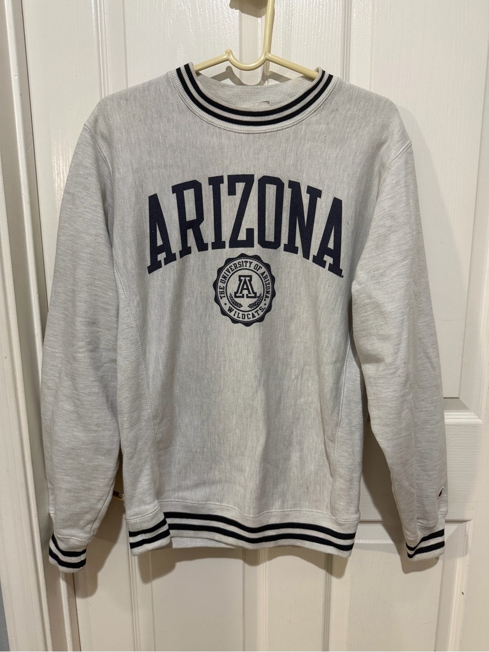 Arizona Crewneck Sweatshirt - Light Gray/Navy